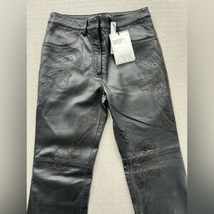 Zara Limited Edition Leather Trousers